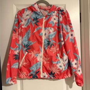 American Eagle Outfitters Pink Floral Jacket size medium